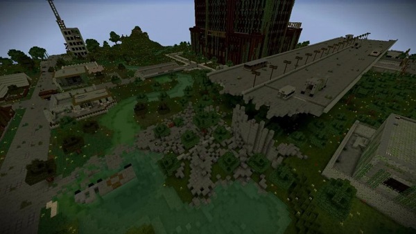 apocalyptic city map for minecraft pe android