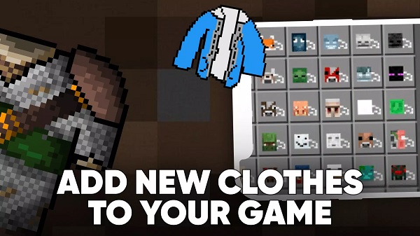 clothes mod for minecraft pe free