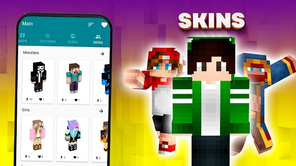 mods maps skins for minecraft unlocked all