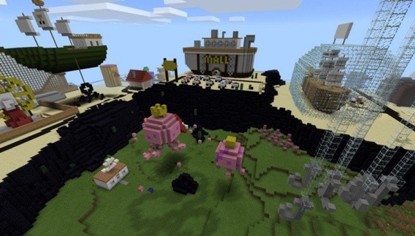 spongebob map for minecraft pe download